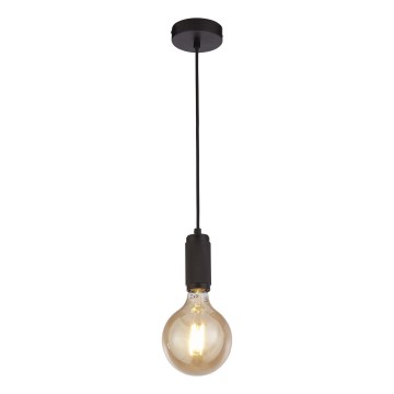 Searchlight - Kábelre függesztett csillár SUSPENSION 1xE27/60W/230V fekete