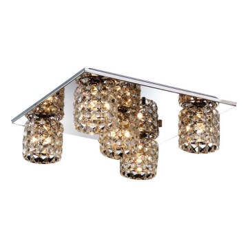 Searchlight - Mennyezeti lámpa 5xG9/40W/230V fényezett króm