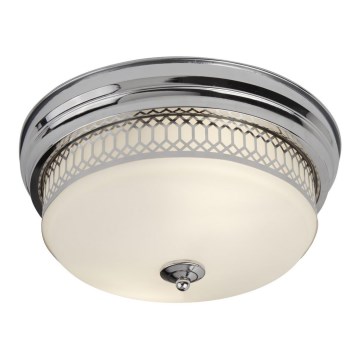 Searchlight - Mennyezeti lámpa EDINBURGH 2xE27/40W/230V fényezett króm