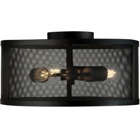 Searchlight - Mennyezeti lámpa FISHNET 3xE27/60W/230V fekete