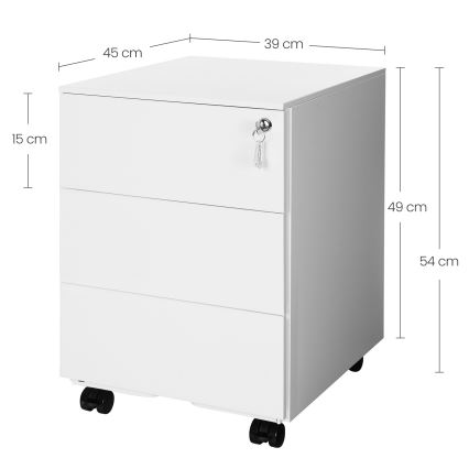 SECURIO fehér irodai konténer