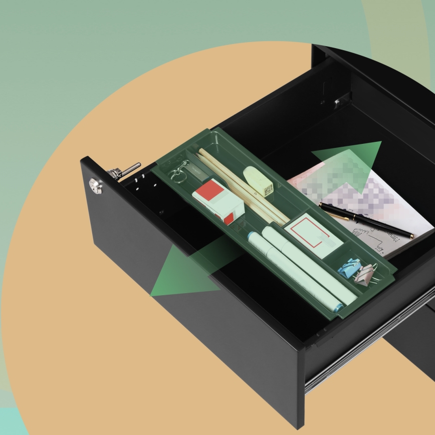 SECURIO fekete irodai konténer