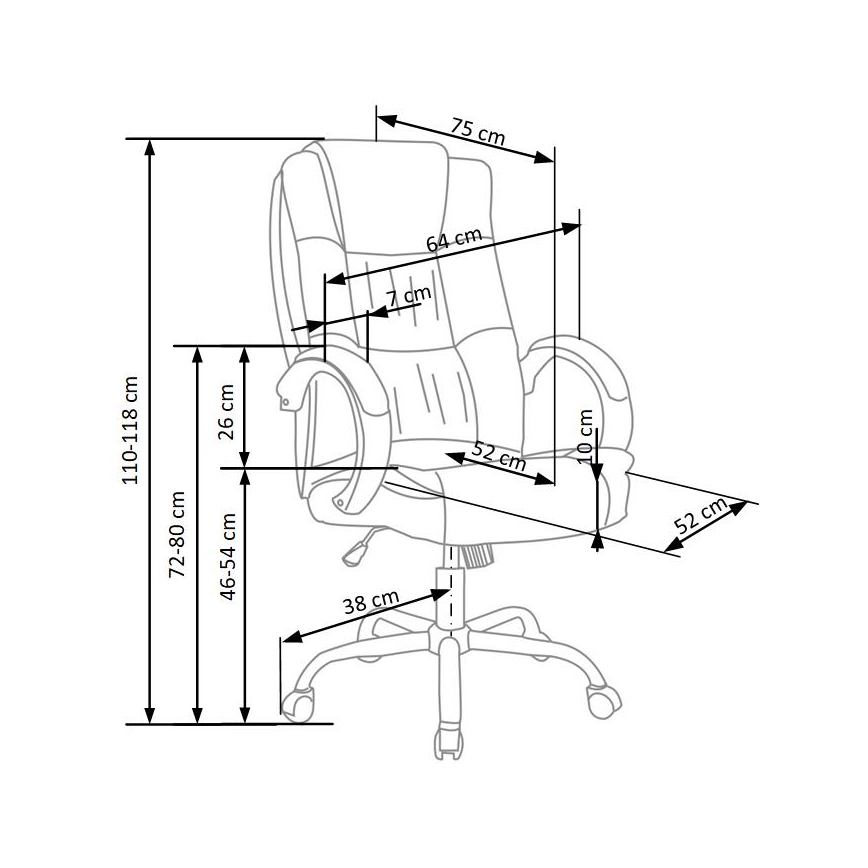 SELO fekete irodai szék