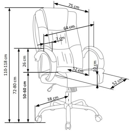SELO sötétszürke irodai szék