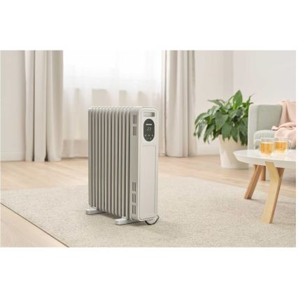 Sencor - 13 bordás olajradiátor 1000/2500W/230V fehér + távirányító