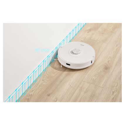 Sencor - 2 az 1-ben robotporszívó moppal 50 W/5000 mAh Wi-Fi fehér + távirányító