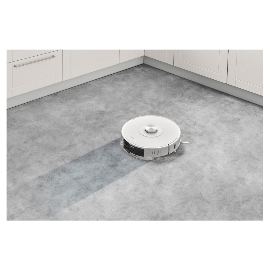Sencor - 2 az 1-ben robotporszívó moppal 50 W/5000 mAh Wi-Fi fehér + távirányító