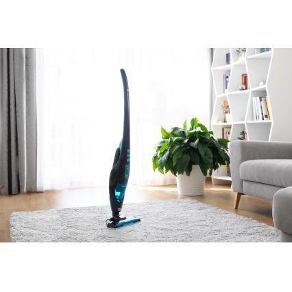 Sencor - 2in1 Álló porszívó elektromos forgókefével 80W/14,4V 2200 mAh fekete/kék