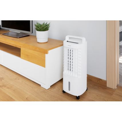 Sencor - Hordozható léghűtő LED kijelzővel 3 az 1-ben 45W/230V fehér + távirányító