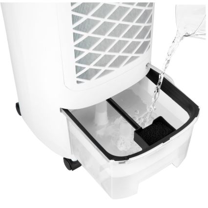 Sencor - Hordozható léghűtő LED kijelzővel 3 az 1-ben 45W/230V fehér + távirányító