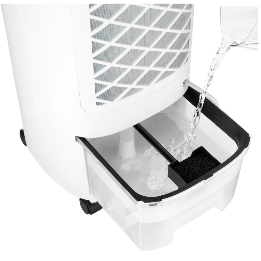 Sencor - Hordozható léghűtő LED kijelzővel 3 az 1-ben 45W/230V fehér + távirányító