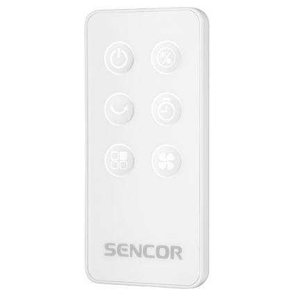 Sencor - Hordozható léghűtő LED kijelzővel 3 az 1-ben 45W/230V fehér + távirányító