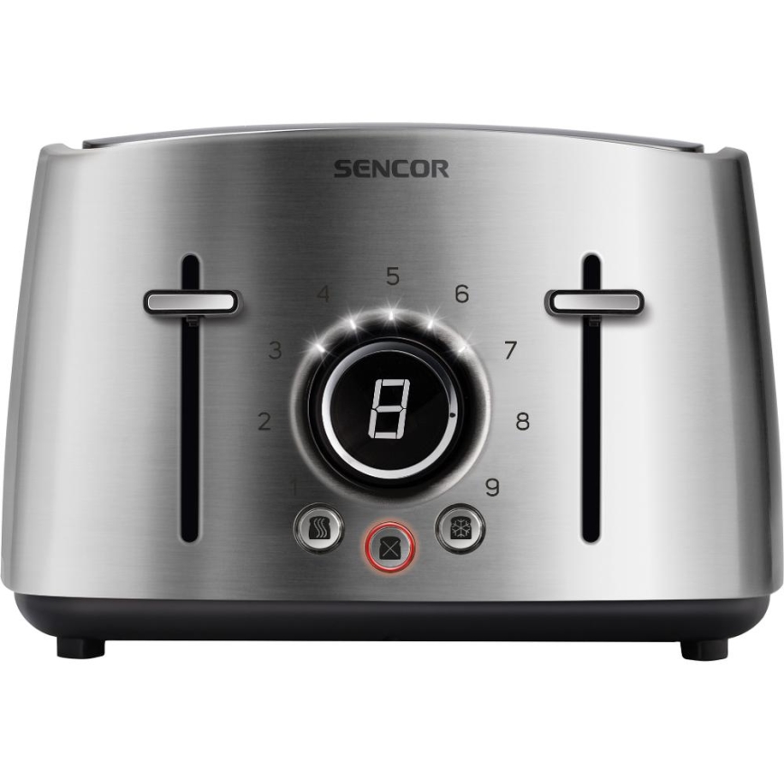 Sencor - 4 szeletes kenyérpirító 1600W/230V matt króm