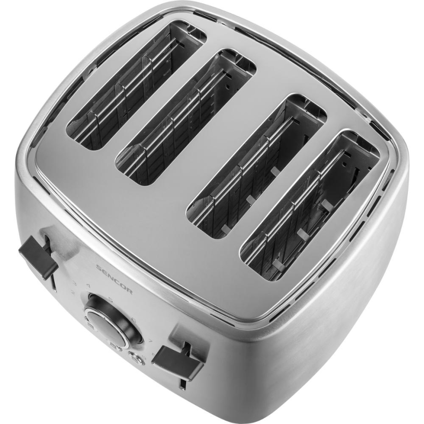 Sencor - 4 szeletes kenyérpirító 1600W/230V matt króm