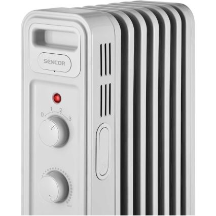 Sencor - 7 bordás olajradiátor 600/900/1500W/230V fehér