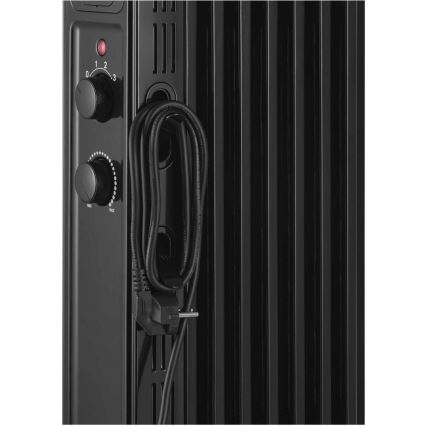 Sencor - 7 bordás olajradiátor 600/900/1500W/230V fekete