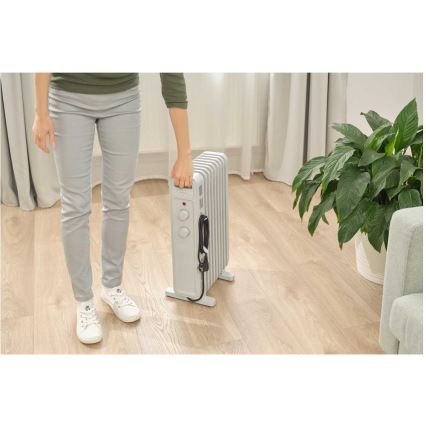 Sencor - 9 bordás olajradiátor 800/1200/2000W/230V fehér