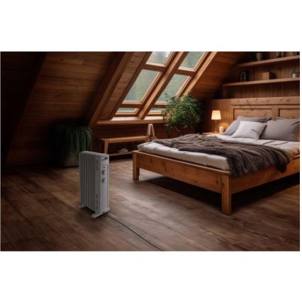 Sencor - 9 bordás olajradiátor 800/1200/2000W/230V fehér