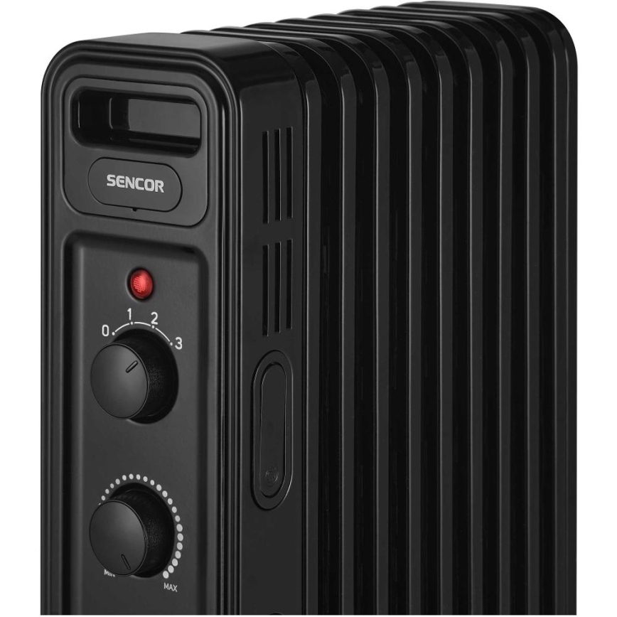 Sencor - 9 bordás olajradiátor 800/1200/2000W/230V fekete