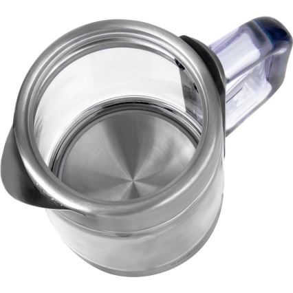 Sencor - Állítható hőmérsékletű 1,5 l vízforraló, 1500 W/230 V, rozsdamentes acél
