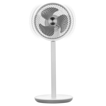 Sencor - Állóventilátor 3D UltraSilent 26W/230V fehér + távirányítás