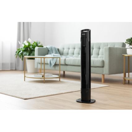 Sencor - Állóventilátor 50W/230V fekete + távirányító