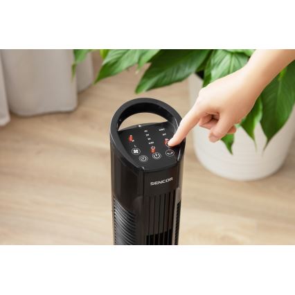 Sencor - Állóventilátor 50W/230V fekete + távirányító