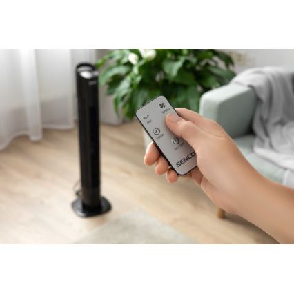Sencor - Állóventilátor 50W/230V fekete + távirányító