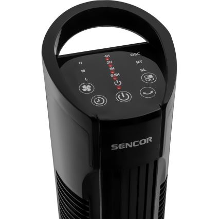 Sencor - Állóventilátor 50W/230V fekete + távirányító