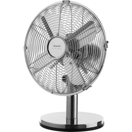 Sencor - Asztali ventilátor 30W/230V fényes króm