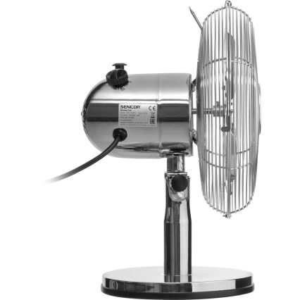 Sencor - Asztali ventilátor 30W/230V fényes króm