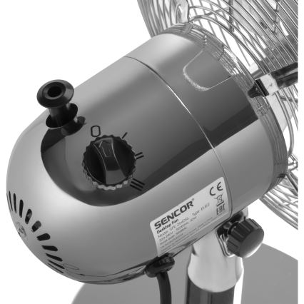 Sencor - Asztali ventilátor 30W/230V fényes króm