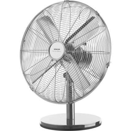 Sencor - Asztali ventilátor 50W/230V fényes króm