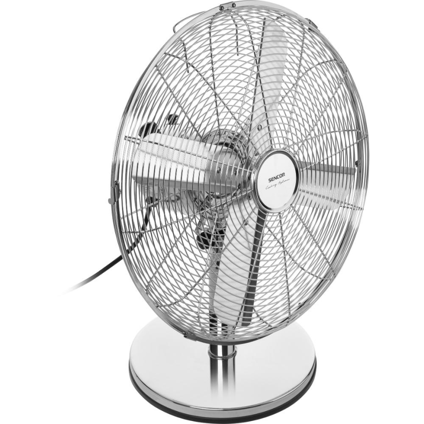 Sencor - Asztali ventilátor 50W/230V fényes króm