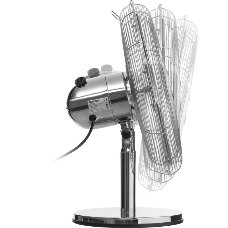 Sencor - Asztali ventilátor 50W/230V fényes króm