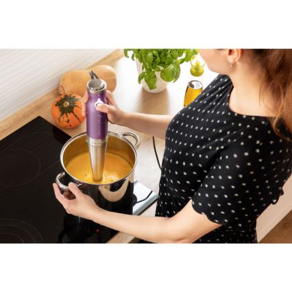 Sencor - Botmixer 4in1 1200W/230V rozsdamentes acél/lila