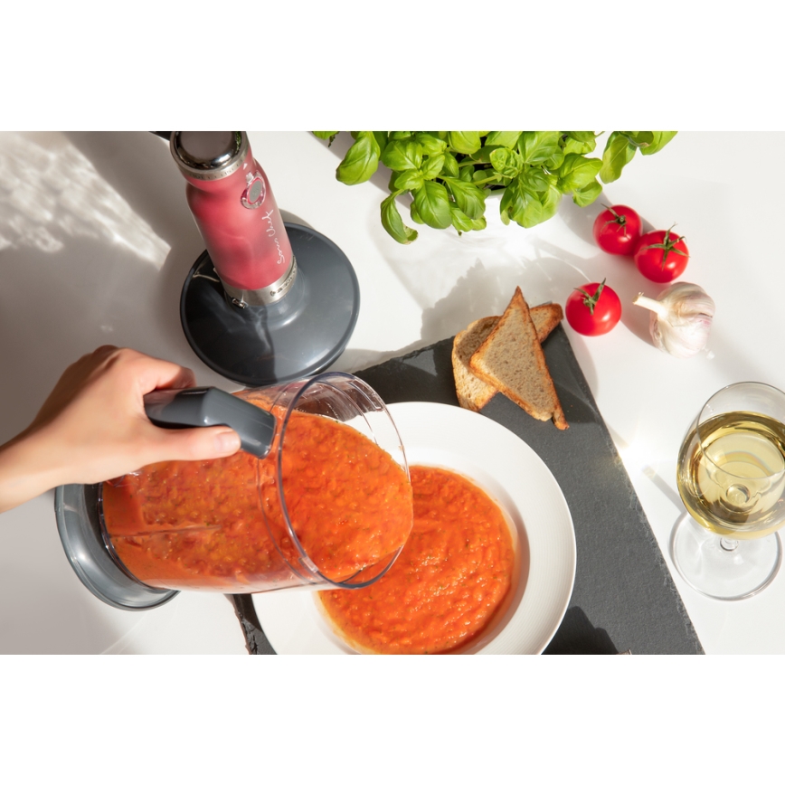 Sencor - Botmixer 4in1 1200W/230V rozsdamentes acél/rózsaszín