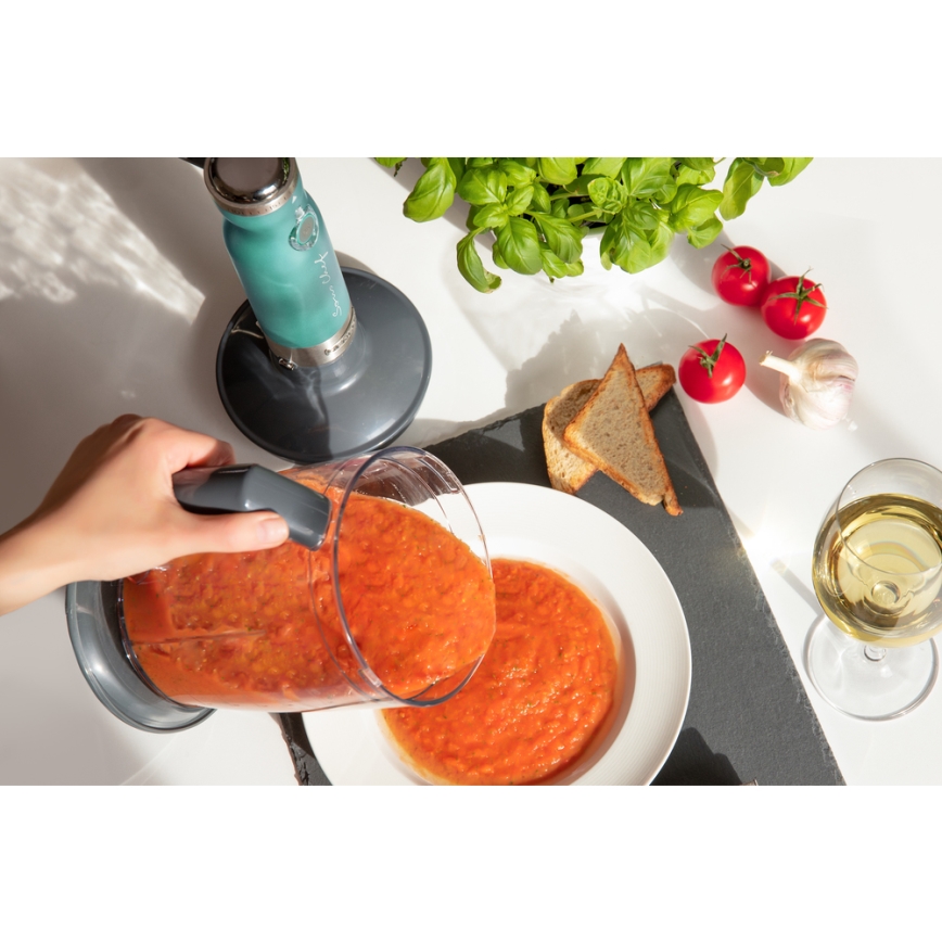 Sencor - Botmixer 4in1 1200W/230V rozsdamentes acél/türkiz