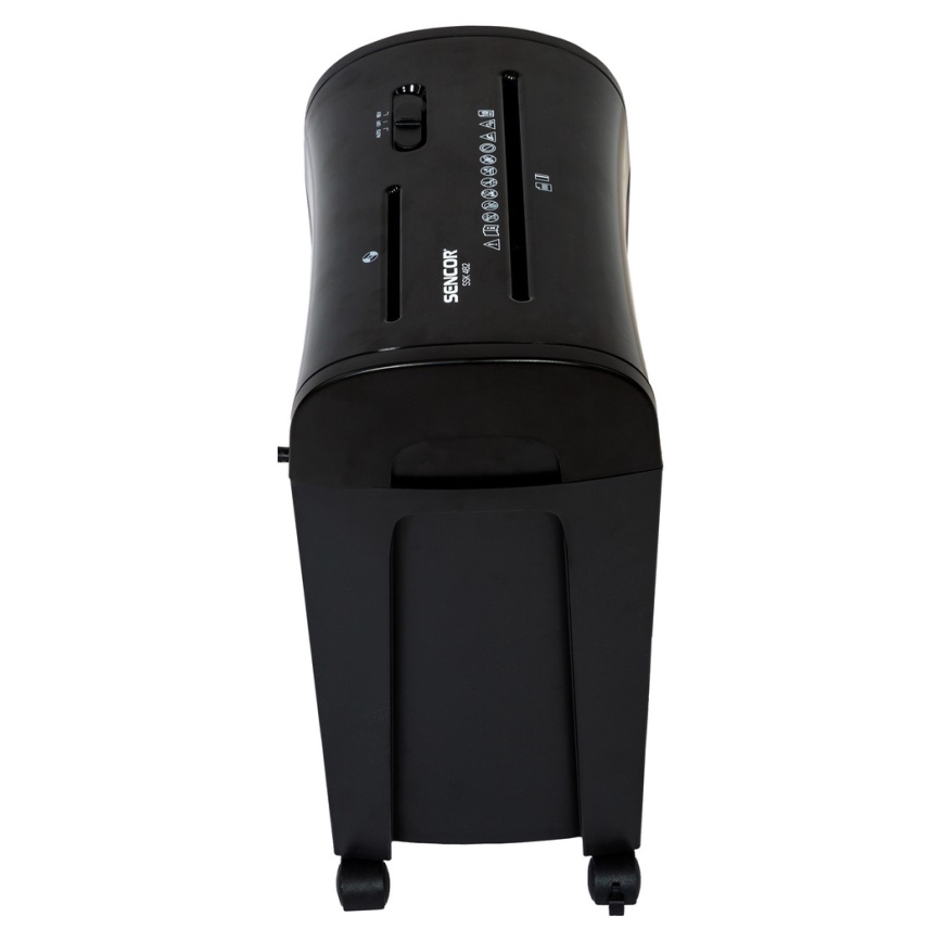 Sencor - CD és papír aprító A4 térfogat 14 l 230V fekete