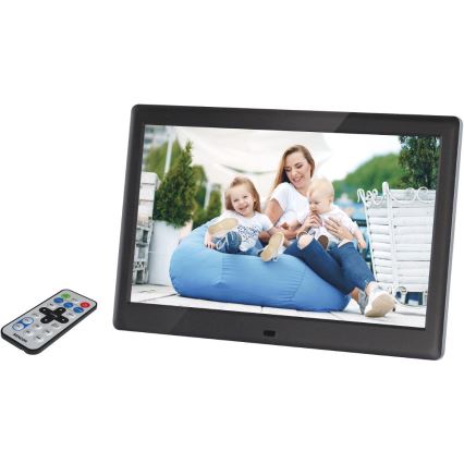 Sencor - 10,1 digitális képkeret hangszóróval, 230V, fekete + távirányító