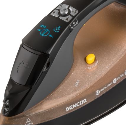 Sencor -  Digitális gőzölős vasaló 3100W/230V barna/fekete