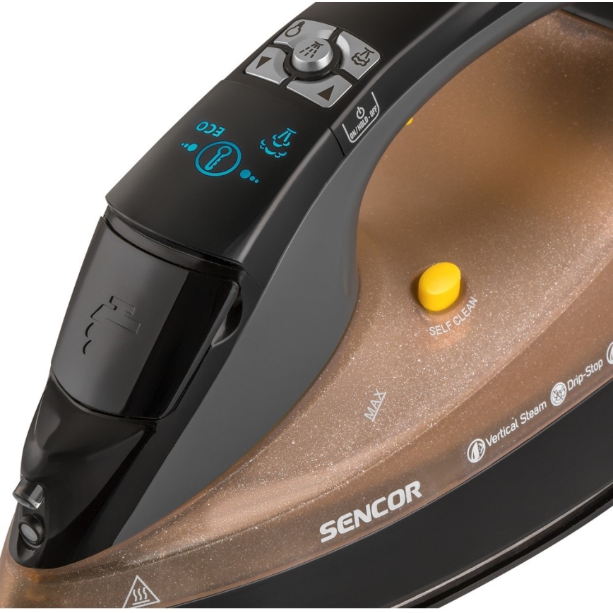 Sencor -  Digitális gőzölős vasaló 3100W/230V barna/fekete