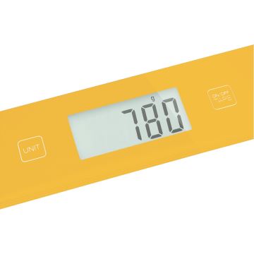 Sencor - Digitális konyhai mérleg 1xCR2032 sárga