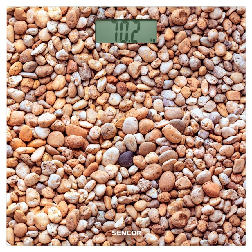 Sencor - Digitális személyi mérleg LCD kijelzővel 1xCR2032