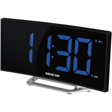 Sencor - Ébresztőóra LED kijelzővel 1,5W/1xCR2032/5V fekete