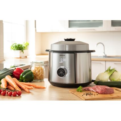 Sencor - Elektromos gyorsfőző 1100W/230V 10 funkció 5,5 l