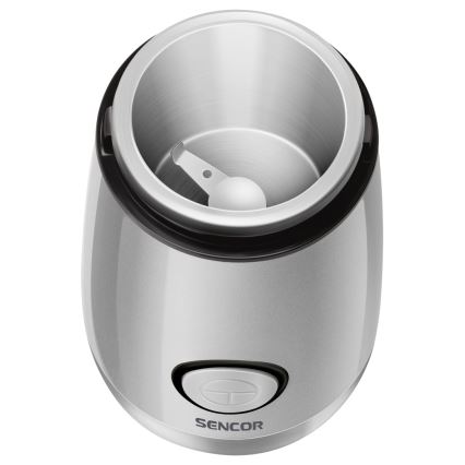 Sencor - Elektromos kávébab daráló 60 g 150W/230V fehér/matt króm