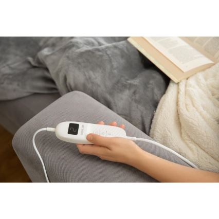 Sencor - Elektromos melegítő takaró 160W/230V 180x130 cm szürke