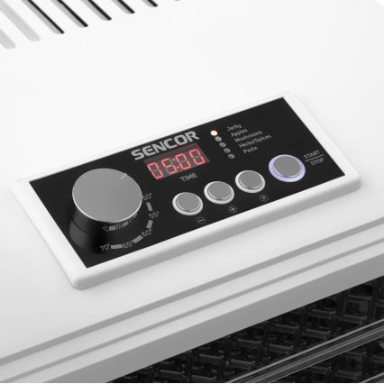 Sencor - Élelmiszer szárító hőszabályozással 500W/230V fehér
