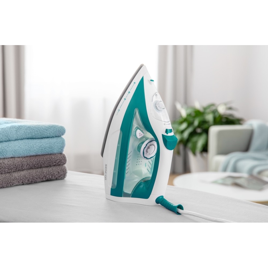 Sencor - Gőzölős vasaló 2600W/230V türkiz/fehér